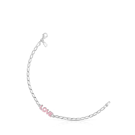 Lilac-colored TOUS Crossword Love Bracelet