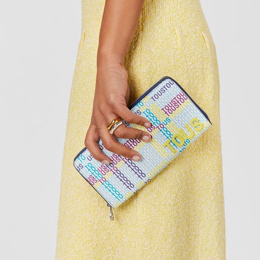 Billetera azul marino TOUS Cecilia