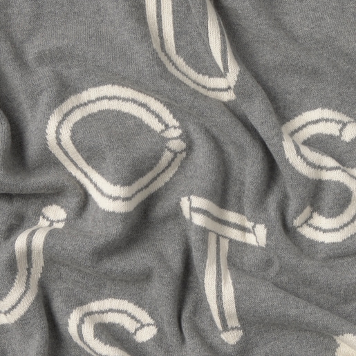 Manta de bebé reversible Nilo gris