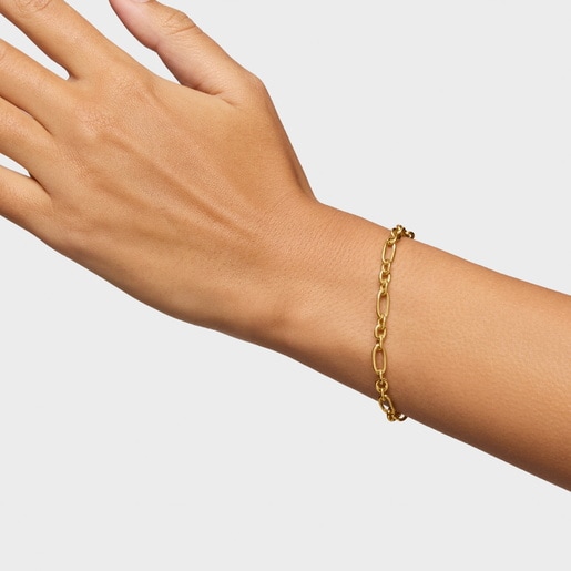 18kt gold plating over silver Ring bracelet Sweet Dolls