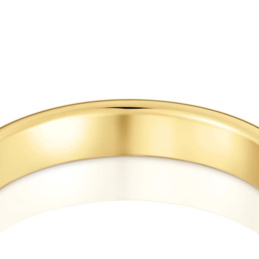 Anell aliança de casament d'or mitja canya 3,8 mm TOUS Alianzas