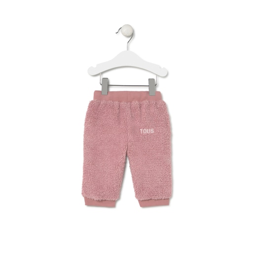 Fleece joggers in Casual pink