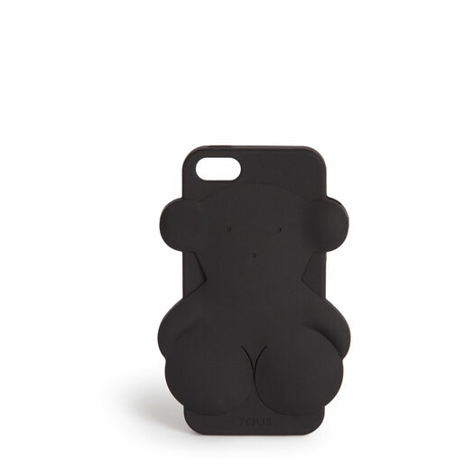Funda de móvil iPhone 5 Rubber Bear en color negro