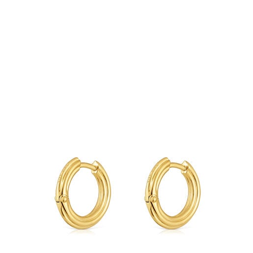 18kt gold plating over silver Hoop earrings TOUS 1950