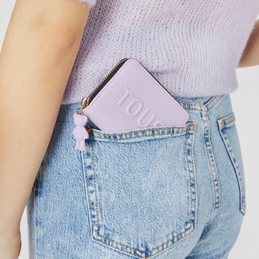 モーブカラーのコインパース TOUS La Rue