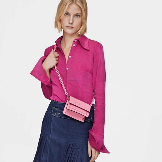 ピンクのミニクロスボディバッグ TOUS La Rue New Audree