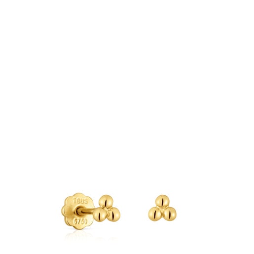 4 mm große Motiv-Ohrringe Basics aus Gold