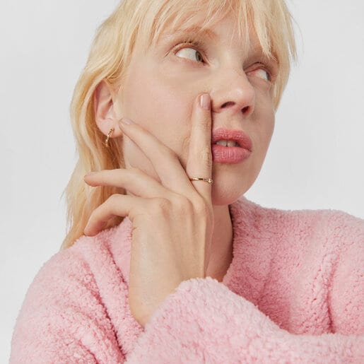 Media alianza de oro con gemas Virtual Garden