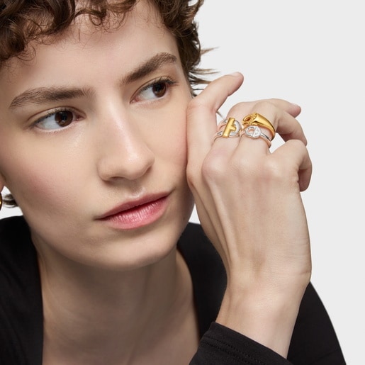 Bague bicolore TOUS MANIFESTO