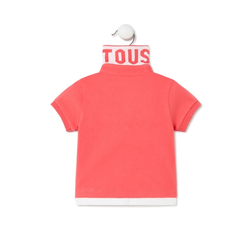 Polo t-shirt in Casual coral