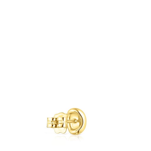 TOUS Hav oval earrings in gold with diamonds