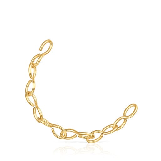 Pulsera con baño de oro 18 kt sobre plata Bent