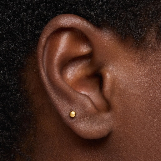 Piercing de oro 14 kt motivo bola 8 mm TOUS Basics