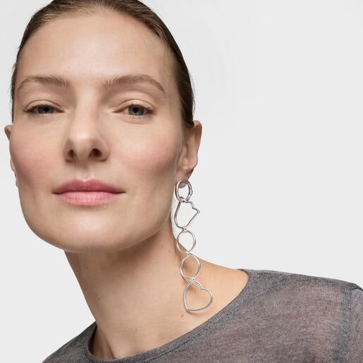 Silver Quadruple ring TOUS Straight