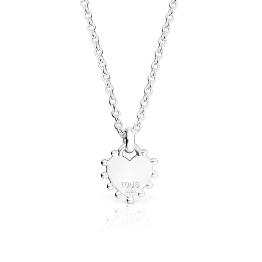 Silver heart Necklace San Valentín