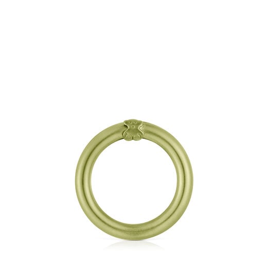 Medium green-colored silver Ring Hold