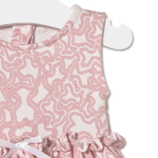 Baby girls bodysuit with skirt in KaosP pink