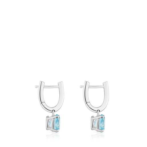 Basic Colors silver and topaz Earrings