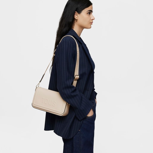 Medium beige Crossbody bag TOUS La Rue New