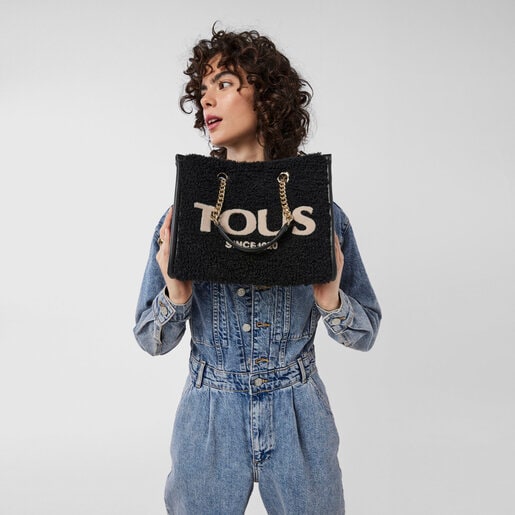 Medium black Amaya Warm Shopping bag