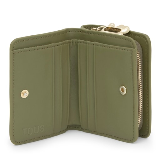 ארנק TOUS Fold בצבע ירוק זית