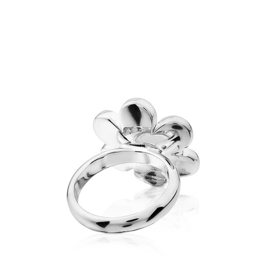 Silver Happy Moments Ring with Pearl