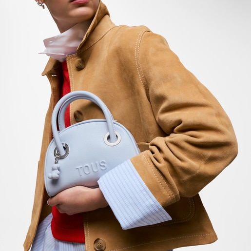 Small grayish blue Bowling bag TOUS Poppy