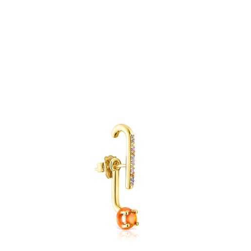 TOUS Vibrant Colors Earring with carnelian and enamel details | TOUS