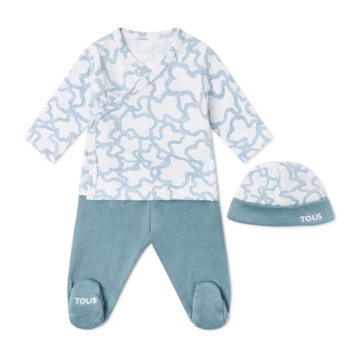 Newborn baby outfit Kaos blue