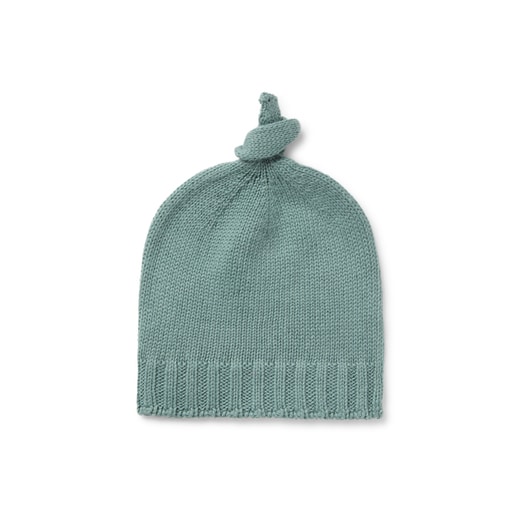 Gorro con nudo de bebé Tricot verde