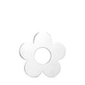 Large Hold Metal Silver Flower Pendant