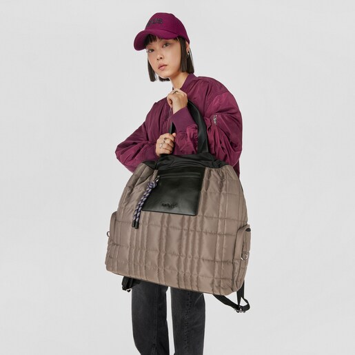 תיק גב TOUS Empire Padded בגודל גדול במיוחד בצבע חאקי