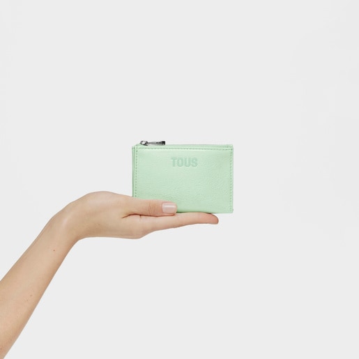 Mätovo-zelená Peňaženka na mince a karty New Dorp