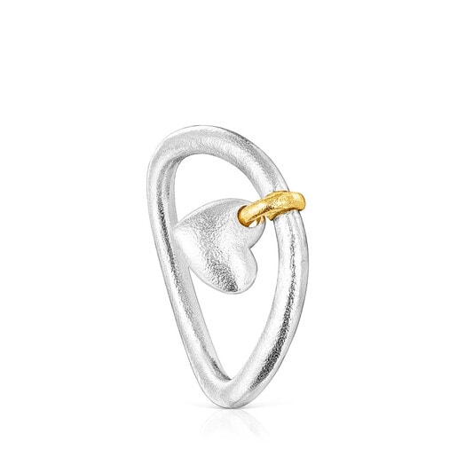 Two-tone Luah heart Ring