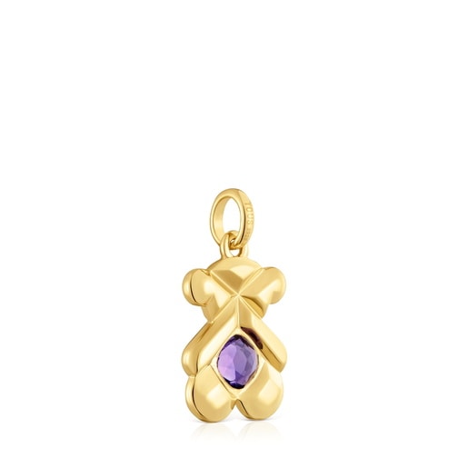 قلادة من الجمشت والفضة المطلية بالذهب عيار 18 قيراطًا من التشكيلة Sweet 40s من TOUS