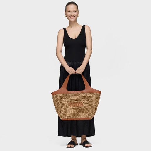 Tote bag TOUS Lirio Rafia