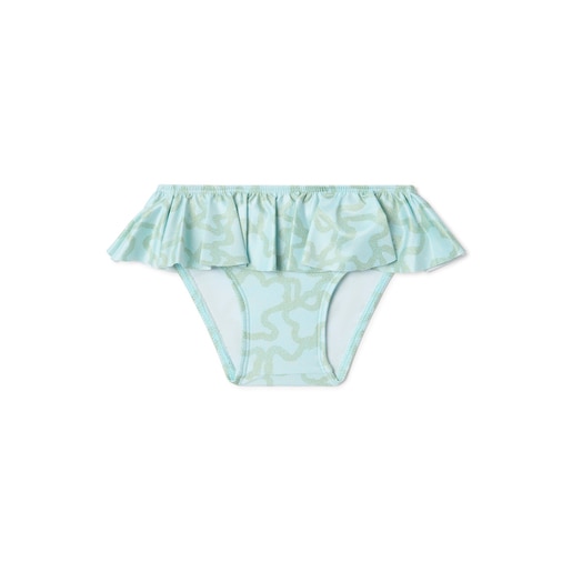 Girls bikini bottoms in Kaos green