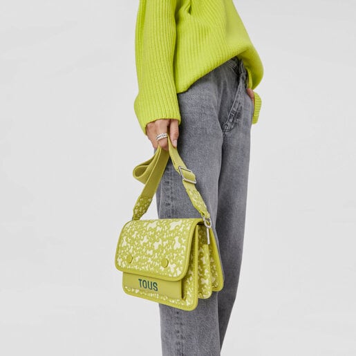 Small lime green Kaos Mini Evolution Audree Crossbody bag | TOUS