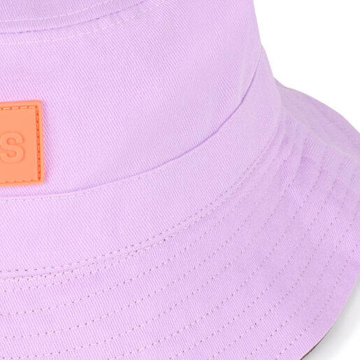 Καπέλο bucket δύο όψεων Doble σε μοβ χρώμα