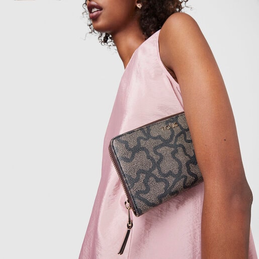 Medium Kaos Icon Wallet in Multi Black - Pink
