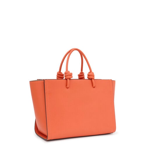 Μεσαίου μεγέθους τσάντα για ψώνια TOUS La Rue New Amaya σε πορτοκαλί χρώμα