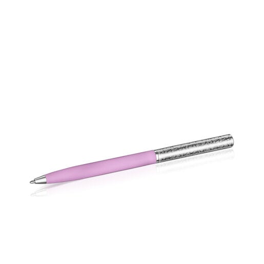 Bolígrafo de acero lacado en lila TOUS Kaos