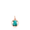 Pendentif Camille en Argent Vermeil rose avec Amazonite