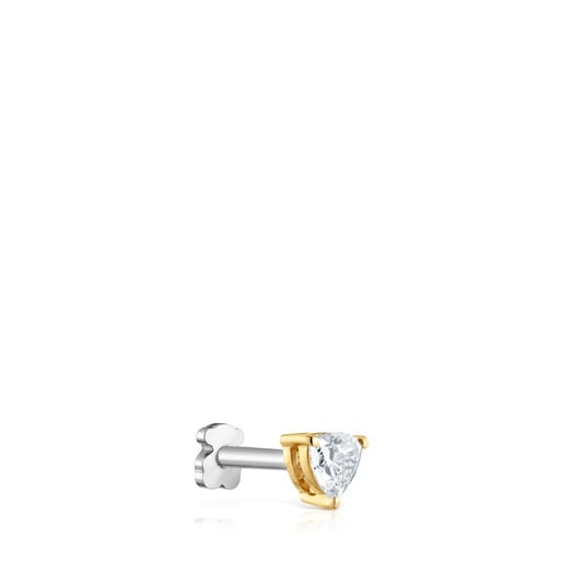 14kt gold Ear piercing with 0.14ct lab-grown diamond Shine LGD