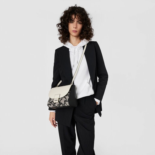 Malá černá Crossbody kabelka Kaos Pix