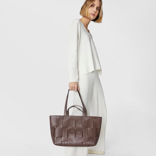 Коричневая сумка-тоут TOUS Damas