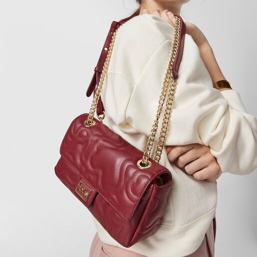 Маленькая бордовая сумка-кроссбоди Kaos Dream с клапаном