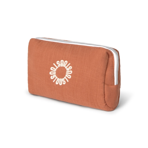 Toiletry bag in Classic brick red