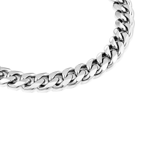 Steel curb chain Necklace TOUS Basics