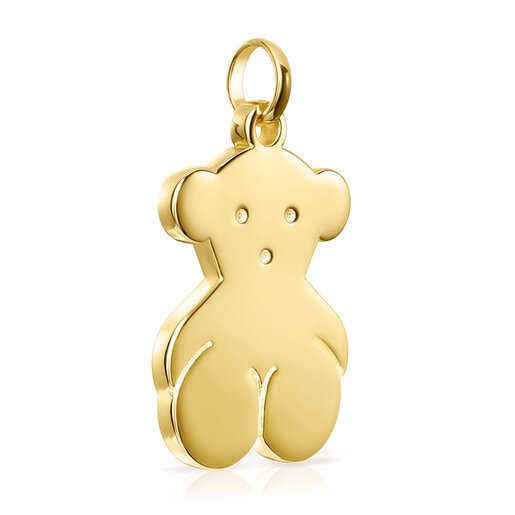 Colgante grande Sweet Dolls oso con baño de oro 18 kt sobre plata